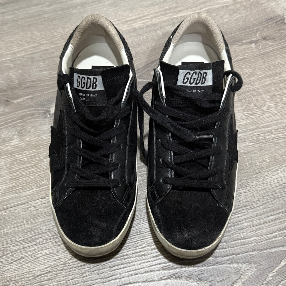 Golden Goose Black and White Sneakers
